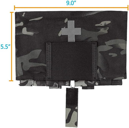 KRYDEX Tactical Blow Out Kit Bag Medical Pouch First Aid Bag IFAK Pouch with MOLLE and Belt Loop