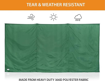 WallUp The Instant Outdoor Privacy Product, Versatile Privacy Tent, Works as a Privacy Screen, Wall Divider, Shelter, and Enclosure, Weather-Resistant, Durable, UV-Treated Cloth, 6' x 12', Green