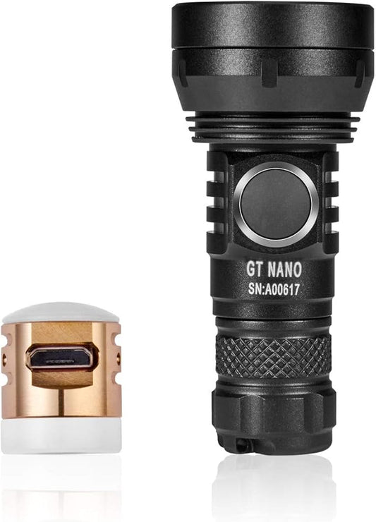 LUMINTOP GT Nano Keychain Flashlight 450 Lumens Mini Flashlight 300 Meters Beam Distance Compact Flashlight
