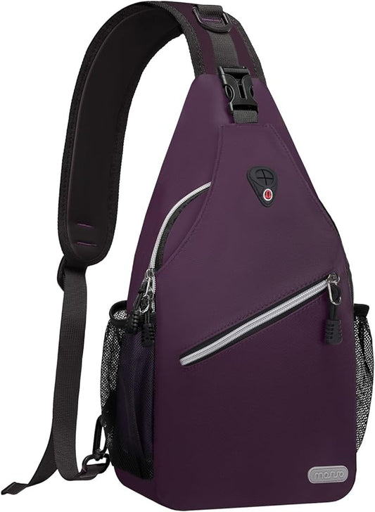 MOSISO Sling Backpack, Multipurpose Crossbody Shoulder Bag Travel Hiking Daypack