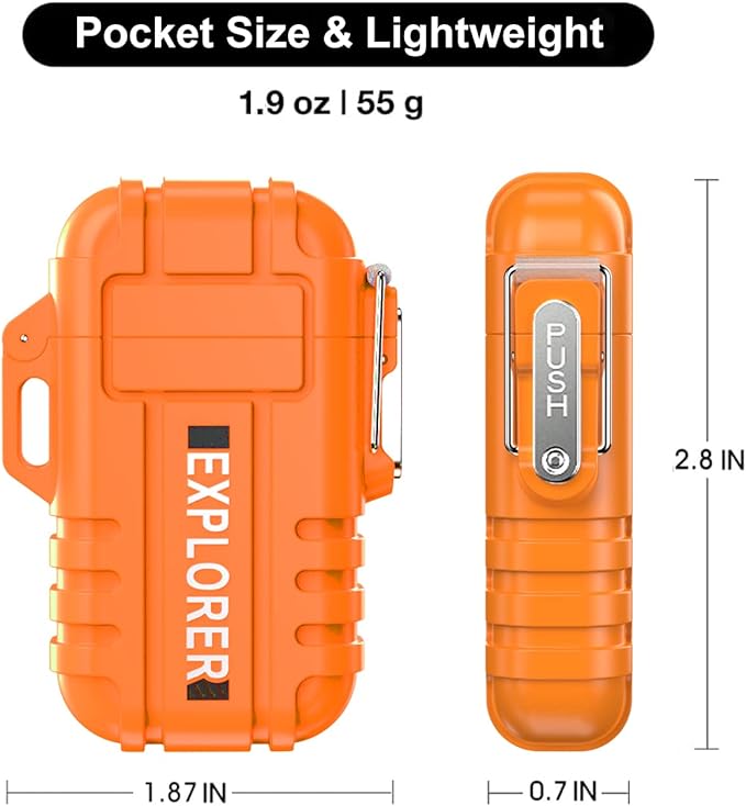 Torch Lighter, 2 Pack Butane Lighter, Windproof Outdoor Gas Lighter Adjustable Jet Flame Lighters, Fireplace Fireworks Grill Camping BBQ Lighter, Gifts for Men.(Orange+Camo)(Without Butane)
