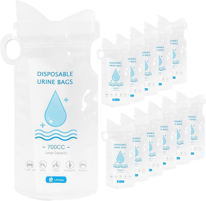 700ML, Disposable Urine Bag, Travel, Camping, Traffic jam, Emergency Portable Urine Bag and Vomit Bag for Pregnant Women, Mixed Pee Bag, Mobile Toilet Bag