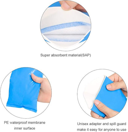 8 Pack Disposable Urine Bags, Pee Bags for Camping Travel Urinal Toilet Traffic Jam Emergency Portable Urine Bag Pee Bags Car Toilet for Men Women Children Brief Relief