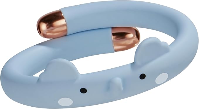 Mosquito Repellent Bracelets for Kids & Toddlers, Reusable Natural Bug Insect Repellent Bands, Waterproof DEET-Free Wristband for Outdoor Camping Traveling Essentials (Blue)