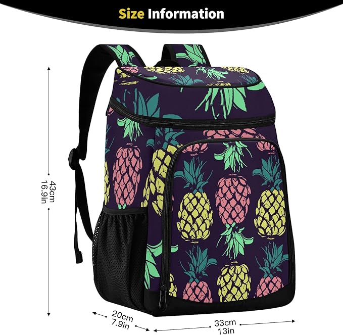 Cooler Backpack Insulated Leak Proof Beach Cooler Bag 30 Cans Waterproof Lightweight Soft Lunch Picnic Cooler for Men Women
