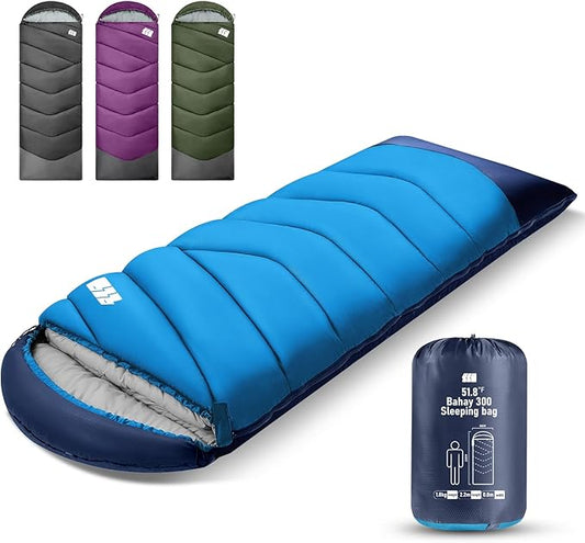Sleeping Bags for Adults Cold Weather & Warm,Backpacking Camping Sleeping Bag for Tall Girls Boys,Lightweight,Compact,Waterproof Camping Gear for Traveling,Hiking,Hotel,Outdoor & Indoor