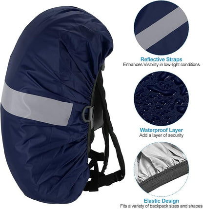 PATIKIL Waterproof Backpack Rain Cover, Non-Slip Backpack Cover with Reflective Strap Stay Dry for Hiking, Camping, Hunting