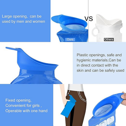 Disposable Urinal Bag, 2024 Upgraded 900ML Emergency Urine Bag, Pee Bags for Travel, Urinals Portable for Car, Universal Urinal Bag for Men, Women and Children, Essential for Outdoor Travel