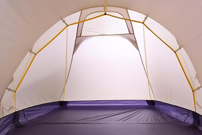 Backpacking Ultralight 2Person Tunnel Tent, 2.89lbs, Double Silicone-Coated Fabric, Compact 3-Season Tent – Wine Brown