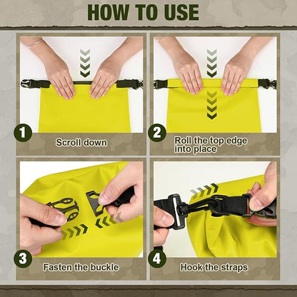 1 Set Bear Food Bag for Camping Ultralight Food Bag Hanging System Includes Waterproof Bear Bag, Nylon Ropes, Hooks for Camping Backpacking