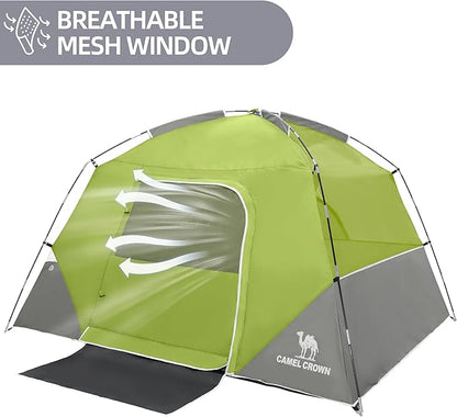 CAMEL CROWN Tents for Camping 4/8 Person Waterproof Quick Setup Folding Outdoor Backpacking Tents 4 People Family Hiking