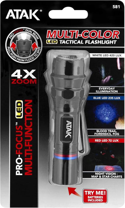 Performance Tool 581 Pro-Focus LED Flashlight: Professional Grade with Multiple Lighting Modes and Adjustable Zoom for Spot and Flood Output