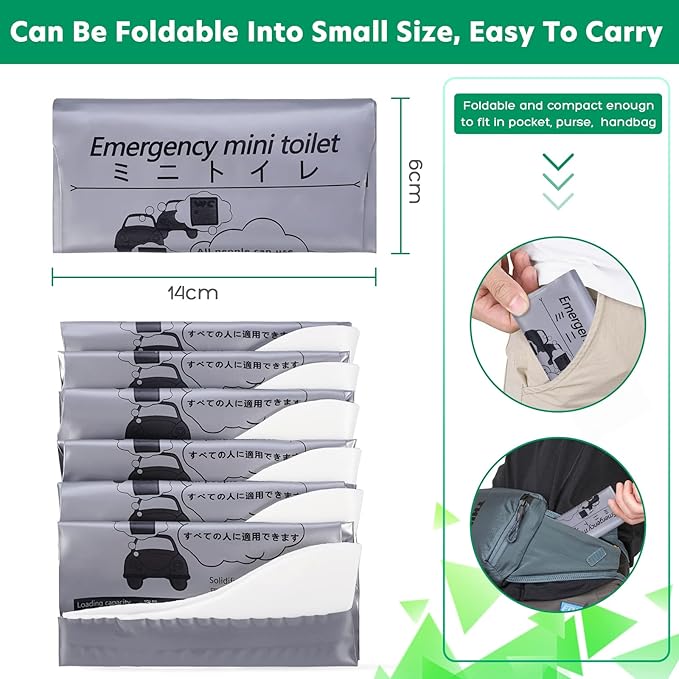 OUMEE 28/23/20/12/8 Pack Disposable Urine Bags, 700ML Travel Pee Bags Unisex Urinal Bag Vomit Bag for Travel Traffic Jam Emergency Portable Camping Urinal Bags for Men Women