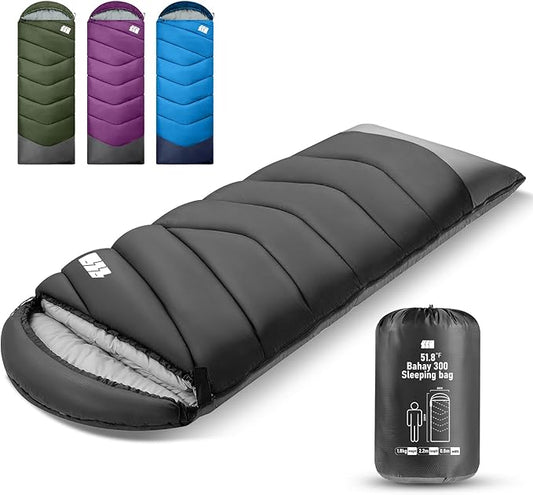 Sleeping Bags for Adults Cold Weather & Warm,Backpacking Camping Sleeping Bag for Tall Girls Boys,Lightweight,Compact,Waterproof Camping Gear for Traveling,Hiking,Hotel,Outdoor & Indoor