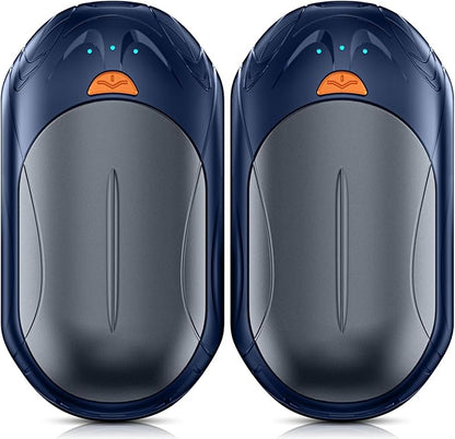 AI Hand Warmers Rechargeable 2 Pack,6000mAh Rechargeable Hand Warmer,20Hrs Long Heating Electric Hand Warmer,Portable Pocket Heater,Pocket Size Hand Warmer, Gifts for Christmas,Camping,Hunting