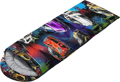 Sleeping Bags for Adults and Kids Camping Sleeping Bags for Girls and Boys Lightweight Waterproof Cold/Warm Sleeping Bag for 3 Season