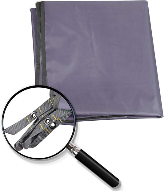 REDCAMP Large Waterproof Camping Tarp Lightweight, Multifunctional Insulated Tent Footprint for Camping Hiking Backpacking, Grey 118"x141.7"