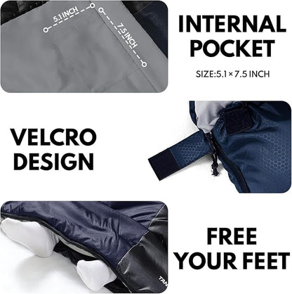0 Degree XXL Sleeping Bags for Adults Cold Weather,Camping Sleeping Bag with Compression Sack for Winter Hiking, Hunting,Traveling