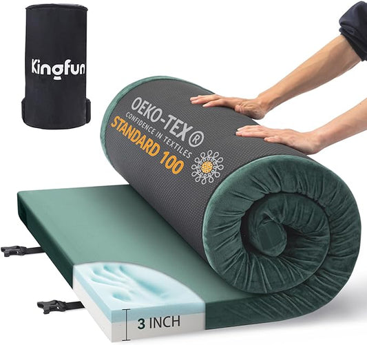 Sleeping Pad for Adults, Comfortable Thick Floor Sleeping Mats for Car Truck Tent with Removable Travel Bag