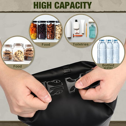1 Set Bear Food Bag for Camping Ultralight Food Bag Hanging System Includes Waterproof Bear Bag, Nylon Ropes, Hooks for Camping Backpacking