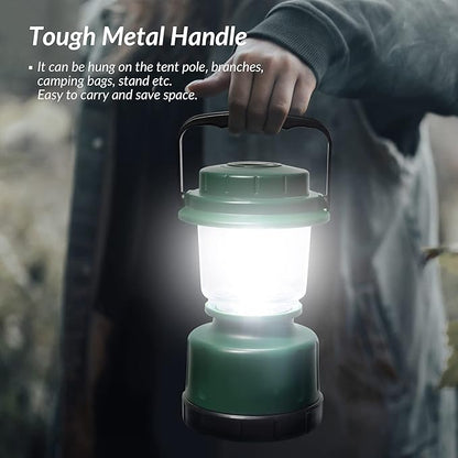 LED Camping Lantern, COB Battery Lanterns 4D Batteries Powered 2500LM, Water Resistant Emergency Light for Power Outage, Hurricane, Hiking
