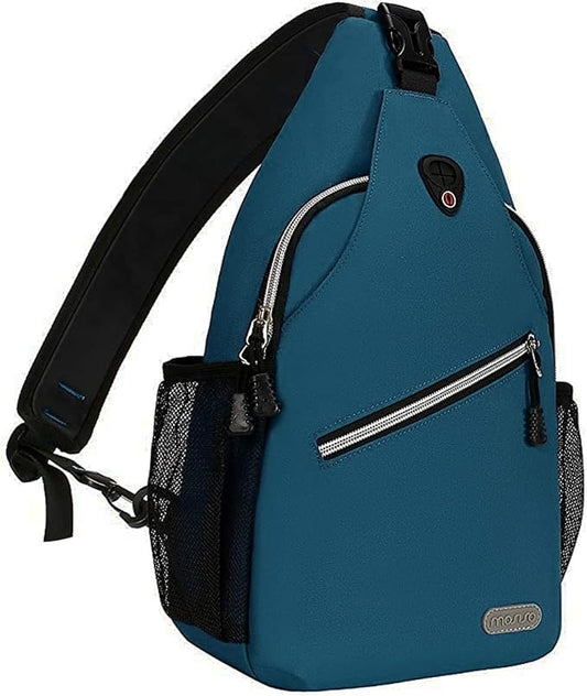 MOSISO Rope Sling Backpack (Up to 13 inch), Multipurpose Crossbody Chest One Shoulder Outdoor Travel Hiking Daypack
