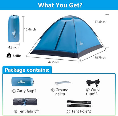 ASFANAS Single-Person Single-Wall Tent, S