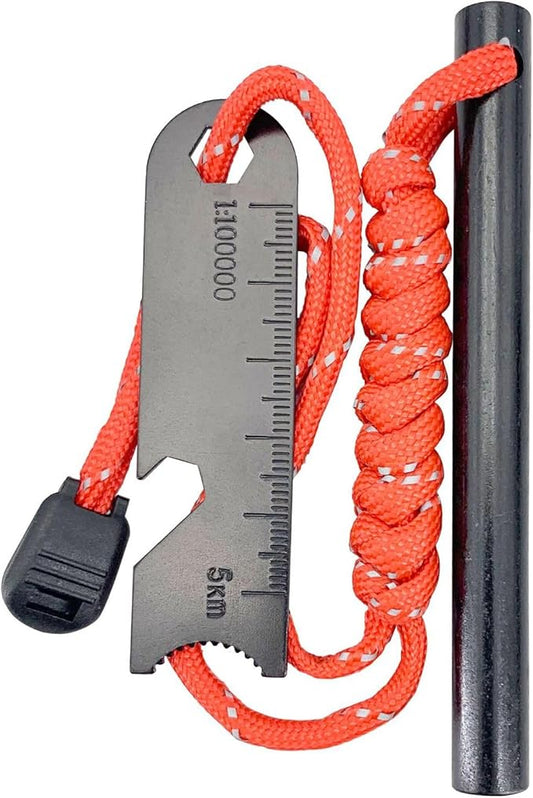 M.T.SCamping Emergency fire Starters Camping Outdoor Starry Sky Firewood Wilderness Survival Matchwood Igniter… (Orange)