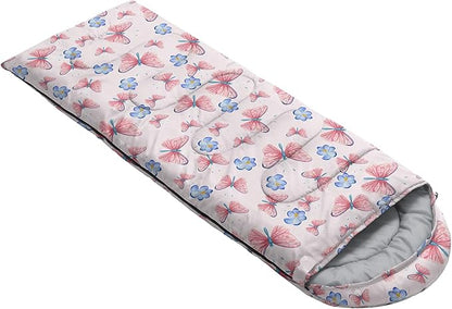 QOOMO Camping Sleeping Bags,3 Season Warm & Cool Weather,Lightweight,Waterproof Sleeping Bags for Adults & Kids,Traveling,and Outdoors,Camping Gear Equipment