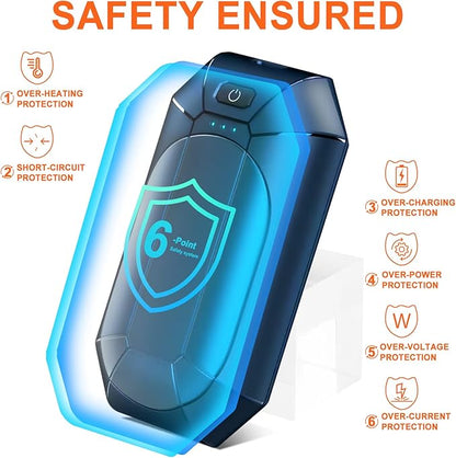 2 Pack Hand Warmers Rechargeable, Electric Hand Warmer Reusable, USB Handwarmers,Outdoor/Indoor/Golf/Camping/Hunting/Pain Relief/Watch Football/Baseball/Warm Gifts for Men Women Kid Birthday Christmas
