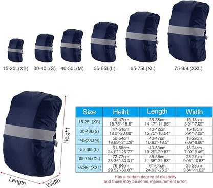 PATIKIL Waterproof Backpack Rain Cover, Non-Slip Backpack Cover with Reflective Strap Stay Dry for Hiking, Camping, Hunting