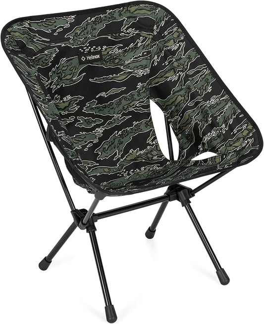 Helinox Chair One (re) High-Performance Camping Chair, 1.97lbs, Lightweight Compact Collapsible Outdoor Chairs, Backpacking, Picnic, Adventures, Xray Tiger Camo