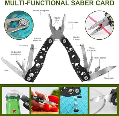 Gifts for Him Men Dad Christmas, Survival Kits, Emergency Survival Gear and Equipment, Cool Gadgets for Men Camping Fishing Hunting Outdoor