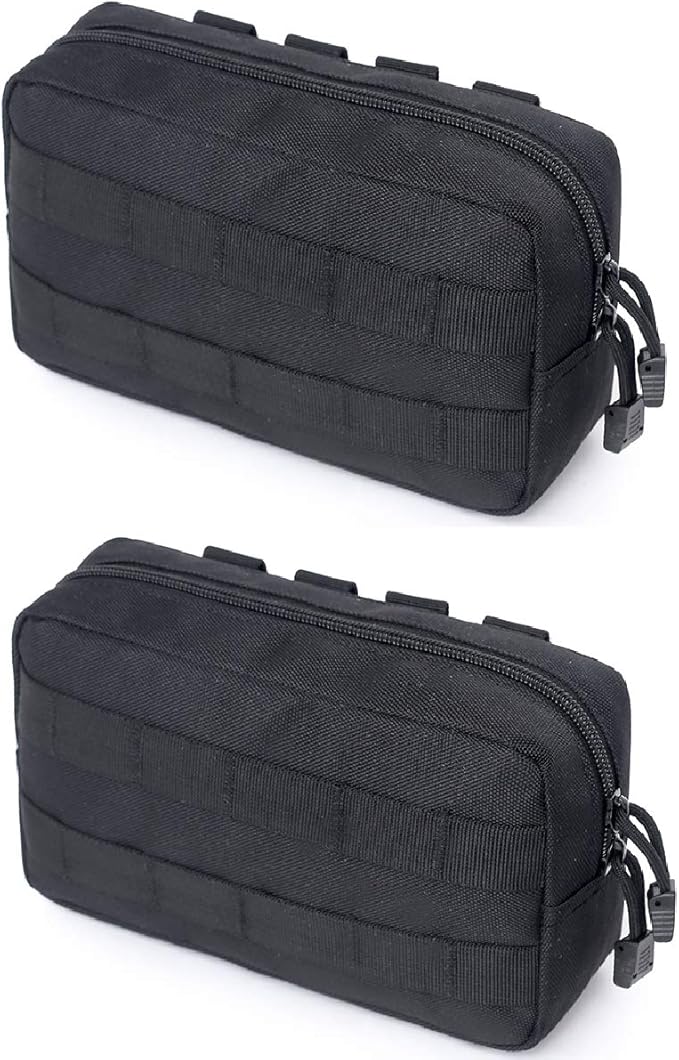 Azarxis Equipment Multi-Purpose Tactical EDC Admin MOLLE Pouch Utility Tools Bag Organizer Military Waist Belt Modular Attachment