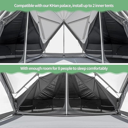KingCamp Khan Palace Glamping Privacy Mesh Inner Tent, High Density Mesh Fabric with Great Ventilation, for Camping & Hiking
