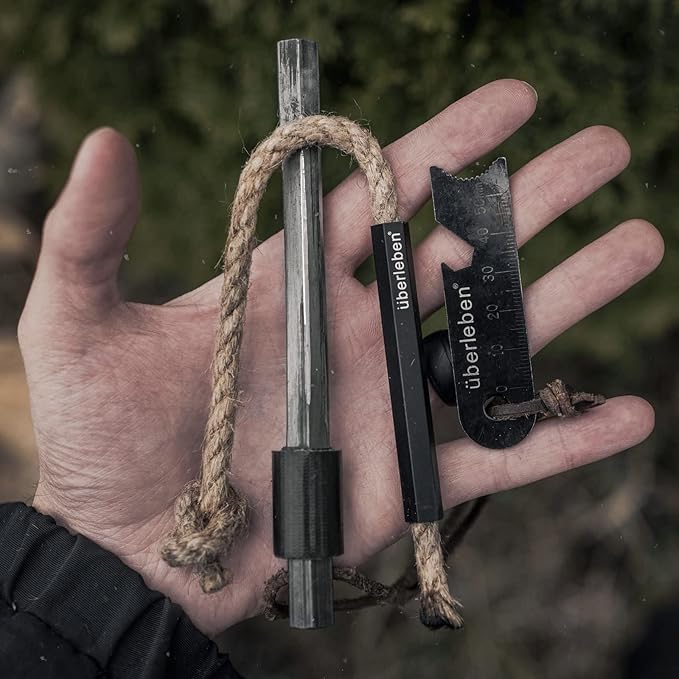 überleben Fire Starter for Survival - Waterproof Flint and Steel - Camping Fire Starter