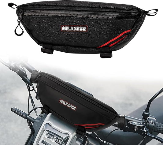 Dirt Bike Handlebar Bag - Waterproof & Durable Motorbike Tool Bags, Fits Light Bee Sur Ron S/X/ X160/ X260 Segway Talaria Sting, Secure Storage for Keys, Wallet & Phone
