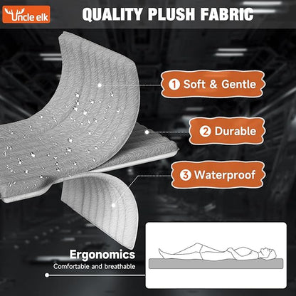 SUV Air Mattress: Inflatable Car Air Mattress for Camping, Flocking Car Bed with Air Pump & 2 Pillows, Portable Sleeping Pad Mattress for Home Car Travel Camping Grey