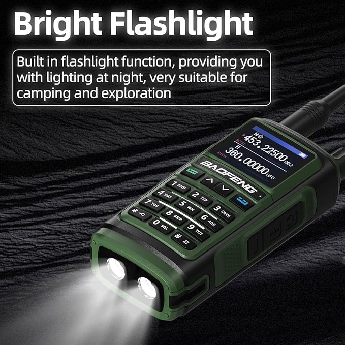 BAOFENG Ham Radios Long Range Handheld (Upgraded of UV-5R) UV-17M Walkie Talkies with Extra 2500mAh Battery,NOAA Weather Receiver,Frequency Copy, Type-C Charger,999CH Two Way Radio for Camping Hunting