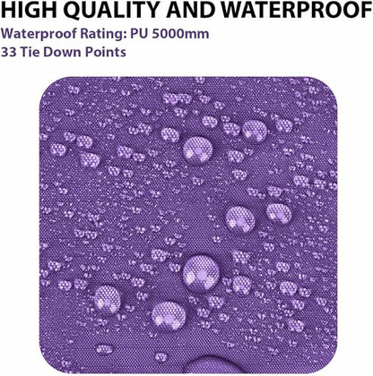 Gold Armour Rainfly Tarp Hammock, Premium 14.7ft/12ft/10ft/8ft Rain Fly Cover, Waterproof Ultralight Camping Shelter Canopy, Survival Equipment Gear Camping Tent Accessories (Purple 14.7ft x 12ft)