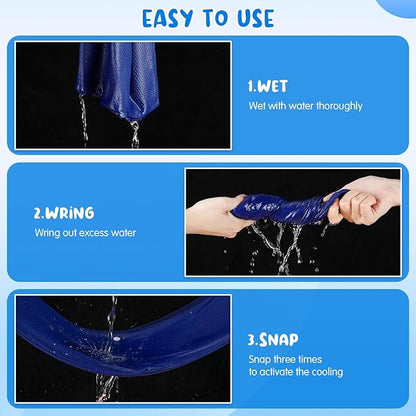 Hosuly 12 Pack Kids Mini Cooling Hoodie Towels Breathable Soft Absorbent Hooded Chilly Towel for Neck and Face Quick Drying UV Sun Protection Cooling Neck Wraps for Sport Workout Camping(Bright)