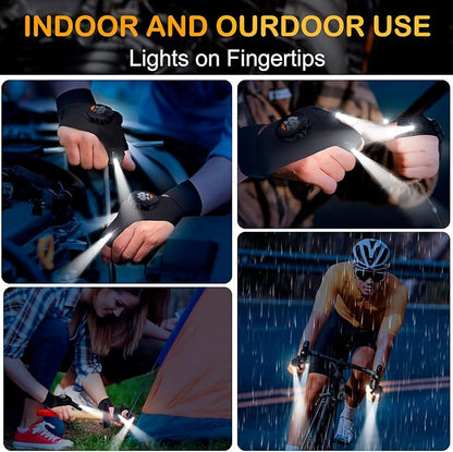 PARIGO LED Flashlight Men Tool Gifts - Christmas Stocking Stuffers Cool Gadgets for Dad Him Women Who Have Everything Adults Unique Birthday Waterproof Finger Lights Camping Running Fishing