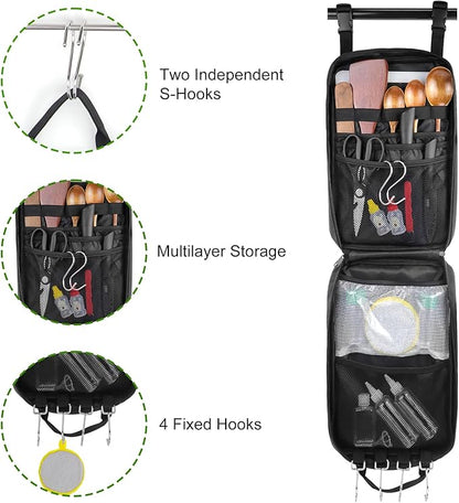 Camping Cooking Cookware Set - Upgraded 22PCS Camp Kitchen Organizer with Wooden Utensils, Portable Gear for Outdoor Dining Essentials