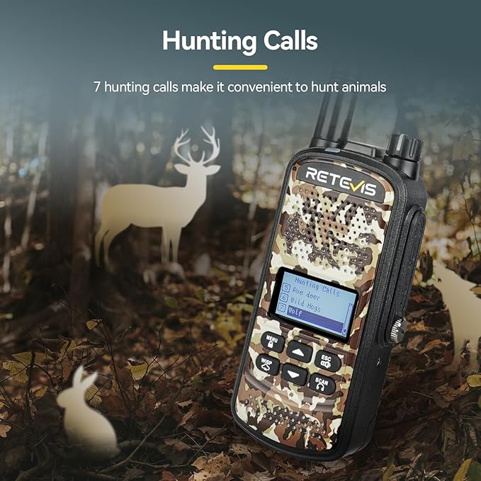 Retevis EZTalk 2 GMRS Two Way Radio, Walkie Talkie for Adults with Headsets, IP67 Waterproof Walkie Talkies, 2200mAh, Whisper, NOAA, Long Range Hunting Radios, 2 Way Radio for Hunting 2 Pcs