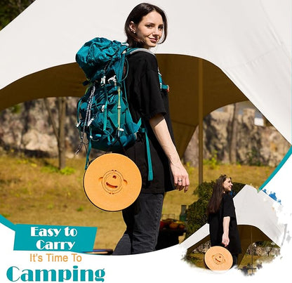 2025 Upgraded XXL Collapsible Stool with Cushion, 1000 lbs Capacity & 19.7-in High, Wider & Taller Heavy Duty Portable Telescoping Foldable Seat for Adults Camping, Travel, Music Festivals, Outdoors