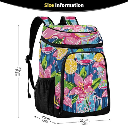Cooler Backpack Insulated Leak Proof Beach Cooler Bag 30 Cans Waterproof Lightweight Soft Lunch Picnic Cooler for Men Women