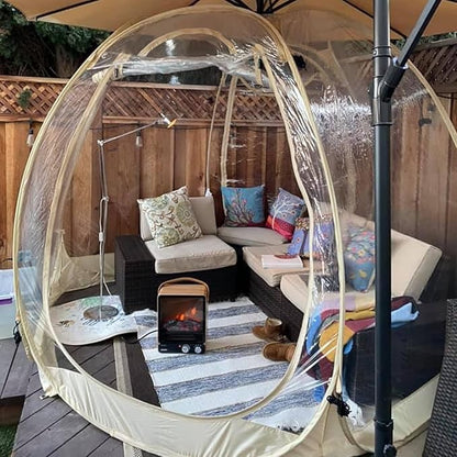 Alvantor Pop Up Bubble Tent - Large Oversize Weather Proof Pod - Cold Protection Camping Tent - Winter Tent Beige