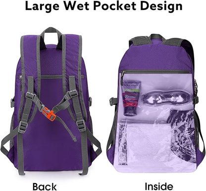 G4Free 40L Lightweight Packable Hiking Backpack, Waterproof Travel Daypack