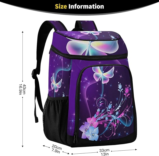 Cooler Backpack Insulated Leak Proof Beach Cooler Bag 30 Cans Waterproof Lightweight Soft Lunch Picnic Cooler for Men Women