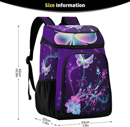 Cooler Backpack Insulated Leak Proof Beach Cooler Bag 30 Cans Waterproof Lightweight Soft Lunch Picnic Cooler for Men Women
